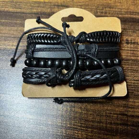 4Pcs/Set Compass Decor Bracelet Poly Urethane set - Picture 8 of 11